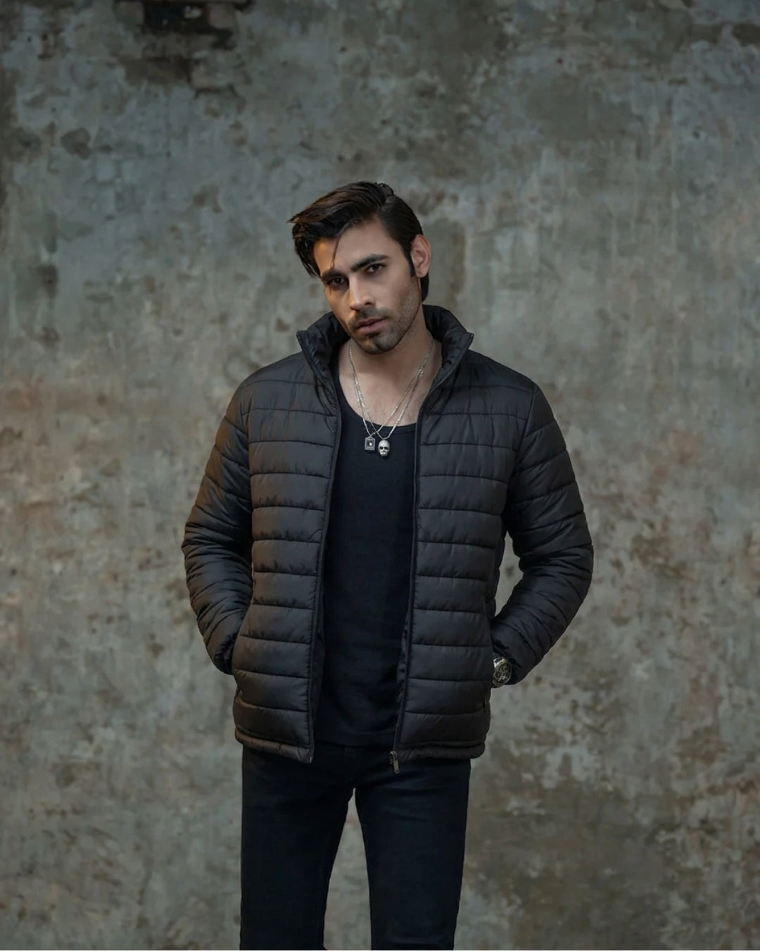 Breeze Block | Black Puffer Jacket